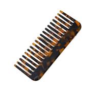 Peigne Cheveux Mini peigne à acide acétique coloré dents larges, poils en plastique, outil de coiffure for cheveux bouclés, épais, longs et mouillés, Type Normal, 2 pièces(Tortoiseshell)