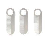 Peigne Cheveux Peigne en acier inoxydable, Mini tête d'huile Portable for barbier, soins de la moustache, outils mise forme, accessoires for cheveux poche
