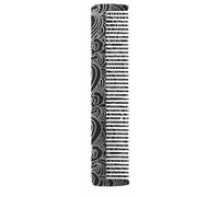 Peigne Cheveux Peignes de barbier portables en acier, 2 pièces, motif sculpture barbe for hommes, soins la moustache, outils coupe cheveux, peigne coiffure for Salon(Black1)