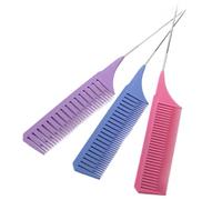 Peigne Cheveux Professional Hair Dye Highlighting Comb Set Efficient Split Tooth Design, Non-Slip Grip, Styling Tools(Colorful Comb Set B1)