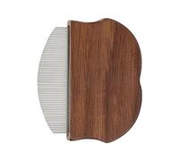 Peigne Chien Anti Perte Poils - Peigne en Bois à Poils de Chat avec Manche Courbé,Brosse Démêlante Pour Chaton Lapin Petit Cheval Et Race De Petite Taille