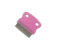 Peigne chien Peigne en acier inoxydable for animaux de compagnie, dissolvant for animaux de compagnie, peigne de toilettage for chiens, petits peignes, fournitures for chats pour Démêler Nœuds(Pink)