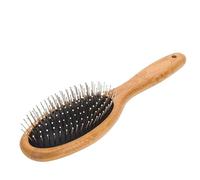 Peigne chien Peigne rond for animaux de compagnie, manche en bois, brosse for enlever les poils de chat et de chien, fourrure, petit, moyen et grand toilettage pour Démêler Nœuds(S)