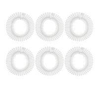 Peigne Circulaire Invisible pour Cheveux, Lot de 6, Plastique Flexible | Maintien Discret des Mèches, Réduit la Casse, Profil Ultra Fin, S’adapte à Diverses Formes de Tête