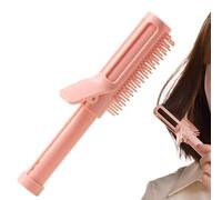 Peigne Coiffant 2 En 1 Pour D-onner Du Volume Aux Racines, Peigne À Boucler Portable Longue Durée, Pince À Cheveux Pour D-onner Du Volume À La Frange, P-eigne Anti-nœuds Avec Manche Télescopique,R-ose