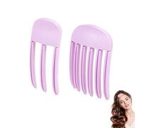 Peigne coiffant pour frange duveteuse - Pinces volumisantes - Couronne élevée - Outils de levage de racines en plastique - Pour homme et femme (violet)