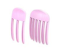 Peigne coiffant pour frange moelleuse | Clips de levage de racines de cheveux sans trace pour un volume naturel | Outil facile à couronne haute pour homme et femme (rose, lot de 2)