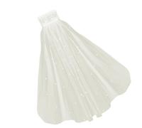 Peigne court avec tulle et perles Idéal pour les séances photo Réceptions et accessoire de cheveux de mariée léger en polyester