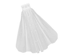 Peigne court avec tulle et perles Idéal pour les séances photo Réceptions et accessoire de cheveux de mariée léger en polyester