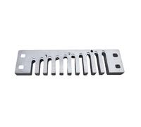 Peigne d ' harmonica à clé portable, 10 trous, conception ergonomique, qualité sonore nette, adapté spectacles de rue et peigne de réglage actuel