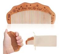 Peigne d'Accouchement pour les Douleurs du Travail, Peigne Bois Accouchement avec Affirmation pour les Femmes Enceintes