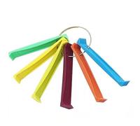 Peigne D'ailerons - Matériau PP Durable Léger, 6 Tailles À Code Couleur, Peigne De Nettoyage Du Condenseur | Listin Des Ailettes Du Climatiseur Avec Porte-clés Pratiques Pour L'entretien Di CVC