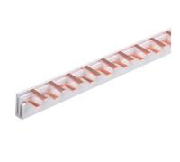 Peigne d'alimentation pour connexion tableau électrique, 1P+N 108 PIN Modules 1000 mm, barre collectrice pour interrupteurs magnéto-thermiques et différentiels, BusBar modulaire 63A