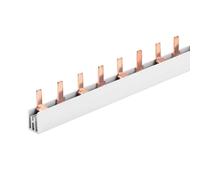 Peigne d'alimentation pour connexion tableau électrique, 2P 54 broches Modules 1000 mm, barre collectrice pour interrupteurs magnéto-thermiques et différentiels, BusBar modulaire 63 A