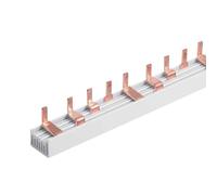 Peigne d'alimentation pour connexion tableau électrique, 4P 12 broches Modules 210 mm, barre collectrice pour interrupteurs magnéto-thermiques et différentiels, BusBar modulaire 63 A