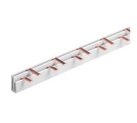 Peigne d'alimentation pour raccordement tableau électrique, 1P+N-LE 54 PIN Modules 1000mm, Barre collectrice pour interrupteurs magnéto-thermiques et différentiels, BusBar modulaire 63A
