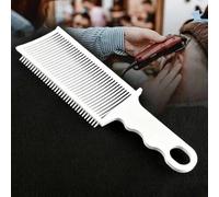 Peigne de barbier à bord plat incurvé - Outil de positionnement dégradé | Peigne de barbier avec marques dégradées et bords plats incurvés ; guide les tondeuses pour des mélanges sans couture
