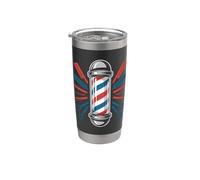 Peigne de barbier classique avec ciseaux Gobelet isotherme en acier inoxydable double paroi
