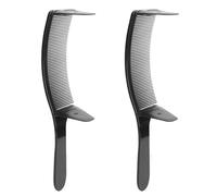 Peigne de Barbier incurvé Réglable 2 Pièces pour la Coupe et le Coiffage des Cheveux, Peigne de Positionnement Professionnel avec un Design Ergonomique