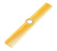Peigne de Barbier Rotatif avec Axe, Tpr Jaune, Antistatique | Centre Tournant, Prise Ergonomique Flexible, Résiste à Chaleur Produits Chimiques, pour Cheveux Fins Lisses