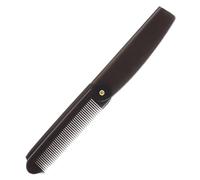 Peigne de cheveux de poche pliante - Outil de toilettage convivial des voyages | Design robuste et compact, dents lisses, pliables pour un stockage facile parfait pour les hommes et les femmes CARE ID