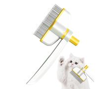 Peigne de chien pour cheveux ébouriffés, peigne démêlant pour chien, Peigne pour animaux de compagnie avec conception de rotation et bouton de libération, peigne démêlant pour chat, peigne démêlant, p