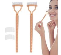 Peigne De Cils Pour Les Yeux - 2 Packs De Dents En Métal Définissent | Peigne De Formation De Cils Avec Couverture Protectrice | Outil Cosmétique De Maquillage Des Brosses À Sourcils | Supplies De Bea