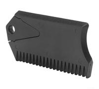 Peigne de cire pour planche de surf avec clé aileron pour sports nautiques - Bords dentelés et droits pour enlever la cire et nettoyer les rails - Outil d'entretien de planche en plastique - Noir (8,5