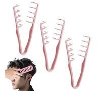 Peigne De Coiffage Texturé 3 Pièces, Peigne À Dents Larges Sans Cout-ure, P-eignes De Coiffage À Dents Larges Pour Plus De Volume, Démêleurs À D-ents L-arges, P-eigne Pour Frange Pour Couvrir La Raie