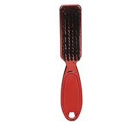 Peigne de coiffure avec poignée, brosse de rasage pour poils du visage, peigne de rasage pour moustache masculine, brosse multifonction (rouge)