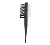 Peigne de coiffure Double face multifonction unisexe, brosse de peignage pour salon de coiffure, matériau ABS noir 24.9x5x2.7cm