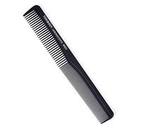 Peigne de coiffure en carbone antistatique avec aiguille conique en acier, design épais à la chaleur, poignée ergonomique givrée, peigne multifonction en fibre de nylon légère