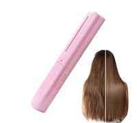Peigne de coiffure en céramique - Alignement sans fil, 1 pièce de façonnage thermique pour la routine de beauté, baguette à poils en porcelaine avec batterie d'alimentation, équipement de coiffage