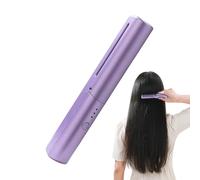 Peigne de coiffure en céramique - Brosse à lisser réglable à 3 niveaux, outil de coiffure portable rechargeable par USB pour voyage, vacances, festival, salon, maison, mariage, spa, toilettage, fête o