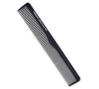 Peigne de coiffure en fibre de carbone antistatique, multifonctionnel, matériau PC, léger, confortable, prise en main givrée, poignée antidérapante en acier conique