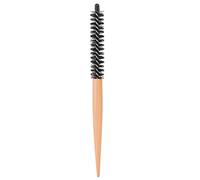 Peigne de coiffure, petite brosse à cheveux ronde, brosse à recourbe-brosse de maquillage, brosse de taquinerie (petit peigne à rouleau en bois)