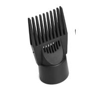 Peigne de coiffure universel noir en plastique pour lisser, démêler les cheveux fins, bouclés et naturels