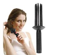 Peigne de coiffure volumateur - Outil de rouleau de volume d'air pour boucler, brosse sans chaleur pour hôtel, maison, voyage, université, dortoir, salon de coiffure