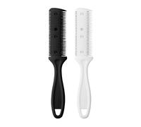 Peigne De Coupe De Cheveux Double Face 2 Pièces, Rasoir De Barbier, Tondeuse Amincissante, Tondeuse À Cheveux À Pointes Fourchues, Tondeuse À Cheveux