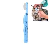 Peigne de démêlage animal - Peigne de toilettage pour chiens et chats | Brosse anticntollo en métal, mort, accessoire de soin pour un manteau long et court