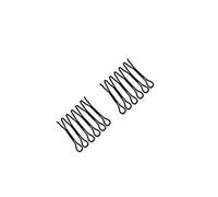 Peigne de Fixateur de Finition de Cheveux en Forme de U, Clip de Peigne à Frange Invisible, épingles à Cheveux Mini Outil de Coiffage de Support de Frange (Noir)