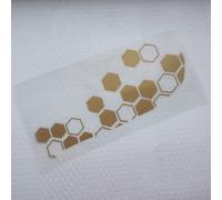 Peigne De Garde-Boue Avant De Moto,Autocollants De Moulage Universels,Autocollant Étanche - Type Matte Gold