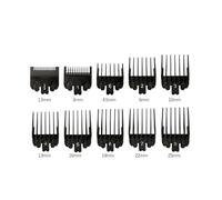 Peigne De Guidage, Compatible Avec Les Tondeuses Électriques Wahl, Peignes De Guidage Professionnels, Accessoires De Coiffure, Protège-tondeuse Y0510, Installation Facile(Black-10Pcs)