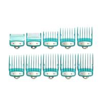 Peigne de guidage de limite de tondeuse à cheveux professionnel, compatible avec WAHL, peigne de guide de coupe universel, outils de coupe de cheveux(Blue 10pcs)