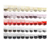 Peigne de guidage de limite de tondeuse à cheveux professionnelle, pour tondeuse Wahl, Guide de coupe universel, outils de coupe de cheveux, peigne de limite de tondeuse à cheveux Metal-8PcsBlack-Case