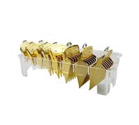 Peigne De Guidage De Limite De Tondeuse À Cheveux Universel Professionnel Avec Boîte, Compatible For Wahl, Peignes De Guide De Coupe De Tondeuse Accessoires De Salon De Coiffure(8PcsGold-Case2)