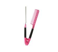 Peigne de lissage de cheveux à la maison avec peignes droits en forme de V, peigne de séparation tendance pour femme, brosse démêlante à utilisation rapide