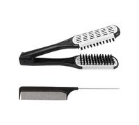 Peigne de Lissage en 1 Pièce - Livré Avec Peigne en Acier, Brosse à Cheveux, Lisseur - Outils de Coiffure