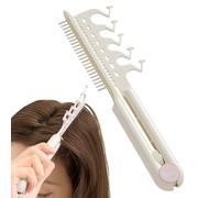Peigne De Lissage En V, Compact Et Portable, 9.84x2.56 Pouce, Peigne Coiffure, Outil De Toilettage À Cheveux, Conception Antistatique, Pour Les Voyages Et L'utilisation Du Salon