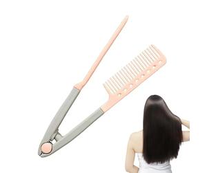 Peigne de litre des cheveux - PVC, br broussature Dē lisser les cheveux en forme Dè V | Fer plat et brosse à Сheveux - Brosse Đe style lissement de salon | Repassage à repass